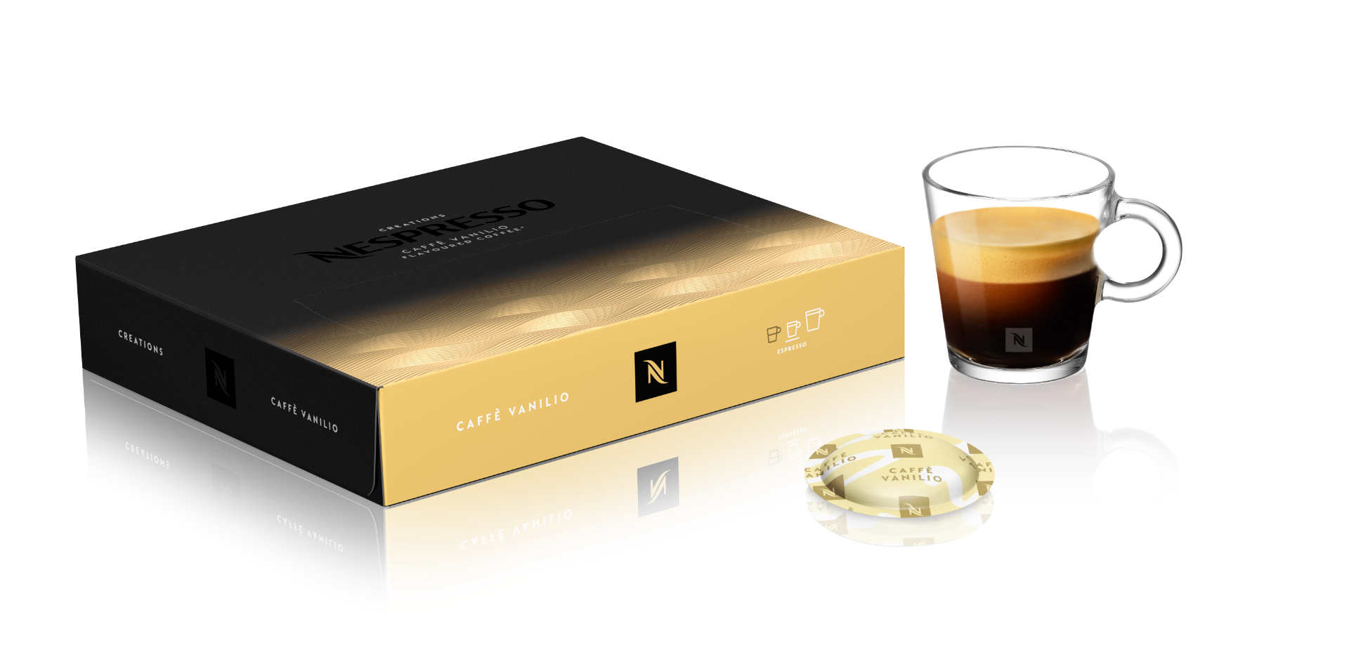 Pods Nespresso Espresso Vanilla – Boîte de 50 Capsules Pro
