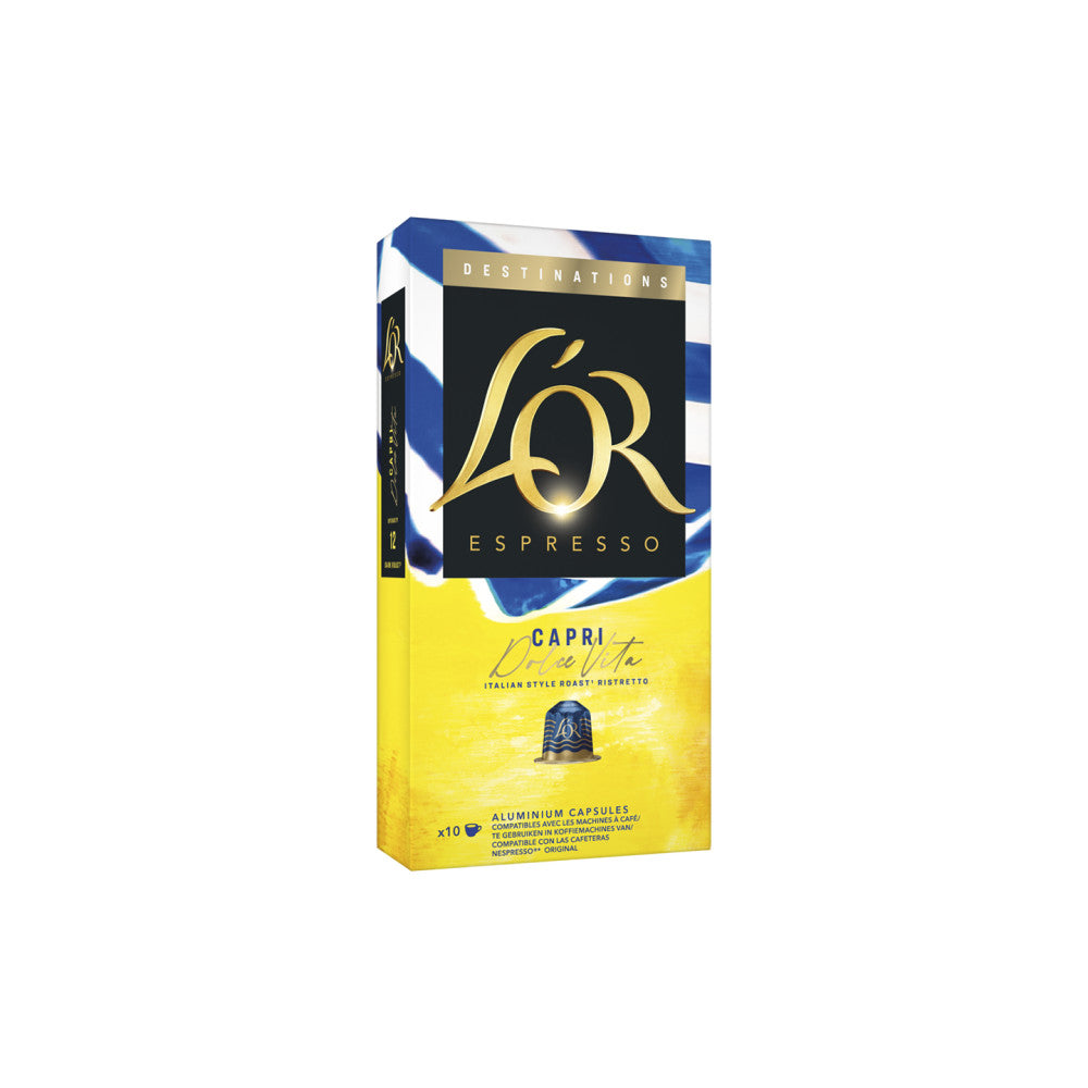 L’OR Capri – 10 Capsules de café compatibles Nespresso®