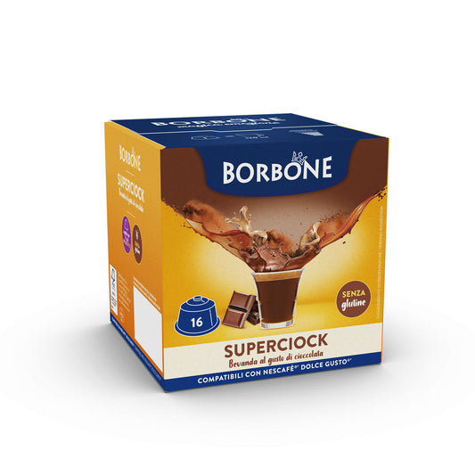 Borbone Super Ciok Boite 16 Capsules Compatibles Dolce Gusto