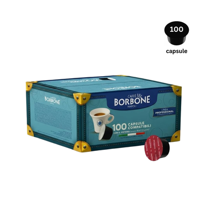 Borbone Miscela RED – 100 Capsules (Compatibles Lavazza Blue)