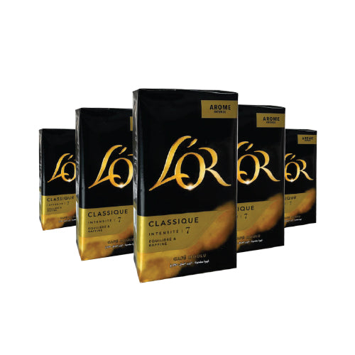 5 Paquets de Café L'or classsique 250g