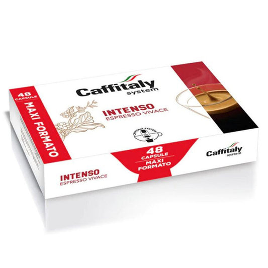 Caffitaly Intenso Box de 48 capsules de 8g (Compatibles Machine  Caffitaly)