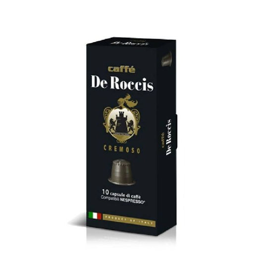 Caffé de Roccis Cremoso (10 Capsules Compatibles Nespresso)