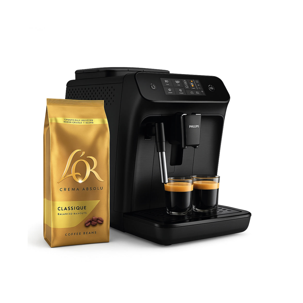 Philips EP0824/00 + 1 paquet L’OR Classique 500 g offert.