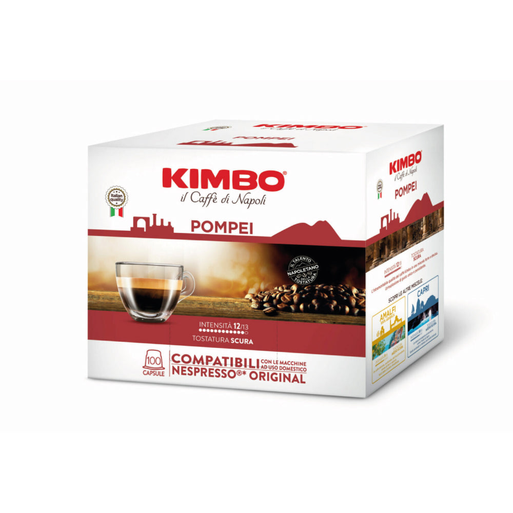 KIMBO Pompei Compatibles Nespresso® – Boîte de 100 Capsules