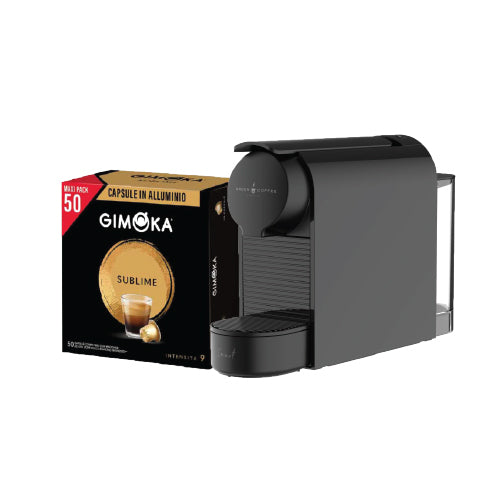 Machine Smart Green + 50 CAPSULES Nespresso GIMOKA Sublime