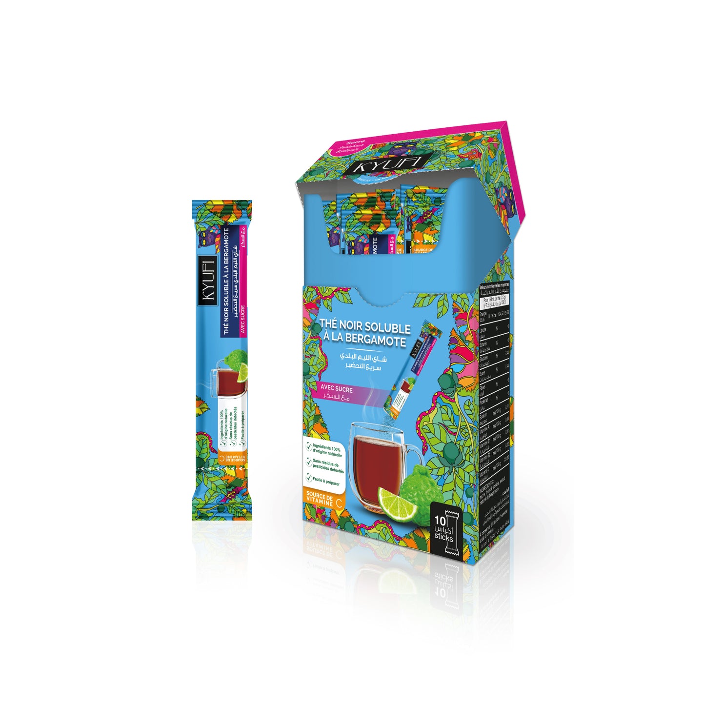 KYUFI – THÉ NOIR À LA BERGAMOTE AVEC SUCRE