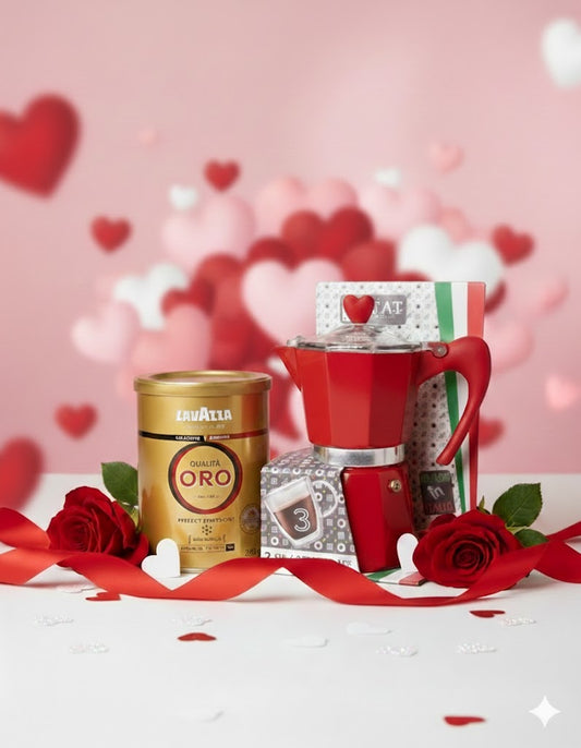 Pack Promo Espresso Rouge Passion –  Rossana® 3 Tasses + Lavazza Qualità Oro